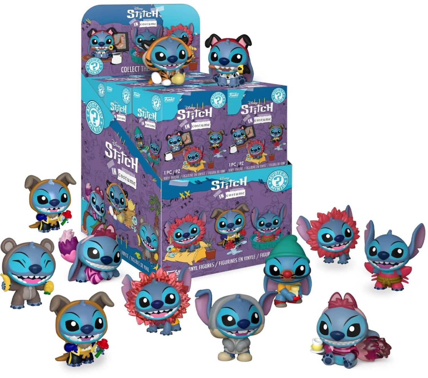 Funko Mystery Mini: Disney- Stitch In Costume (One Random Mystery Mini Per Transaction) - COLLECTABLES - Multicolor