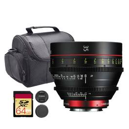 Canon - CN-E 35mm T1.5 L F Cinema Prime Lens| Full-Frame Cine Lens with Fast Aperture + More - Black