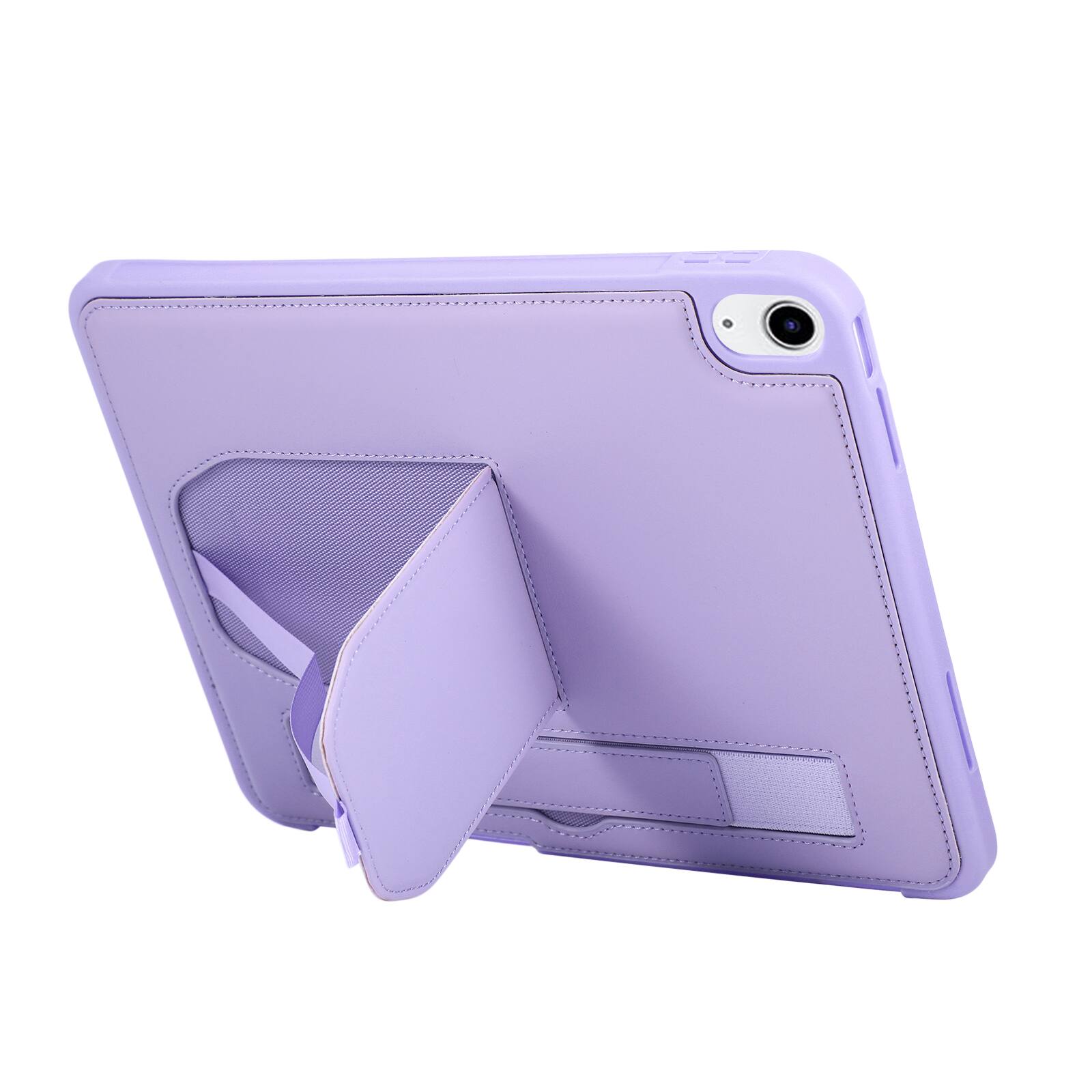 Alt View 1. UUCOVER - Case for iPad A16 11-inch 2025 /iPad 10th Gen 10.9" 2022 Shockproof PU Leather Hand Strap Kickstand Pencil Holder Cover - Purple.