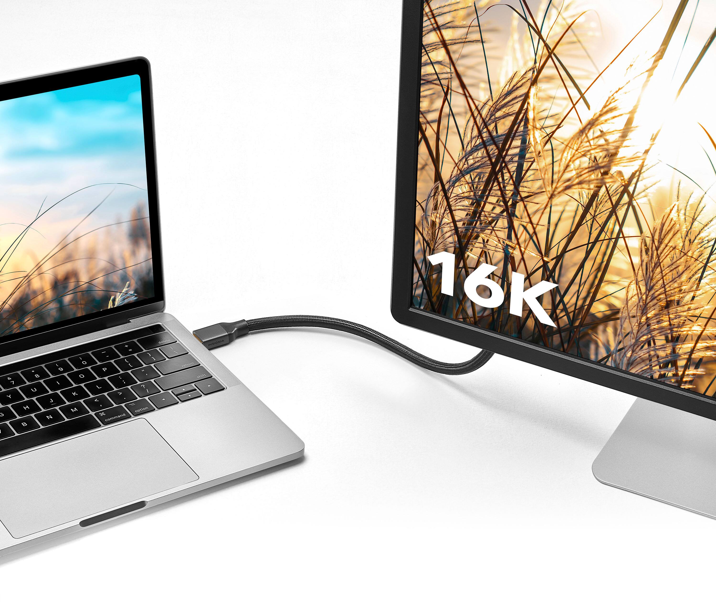 Alt View 1. Insignia™ - 6-Foot 16K DisplayPort Cable - Black.