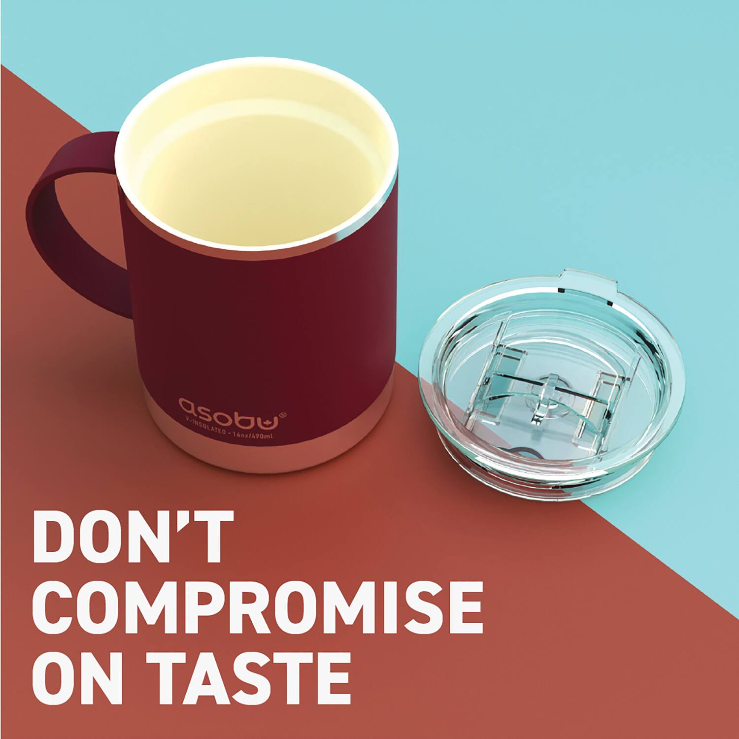 asobu  
INSULATED 60/690ml  
DON'T COMPROMISE ON TASTE