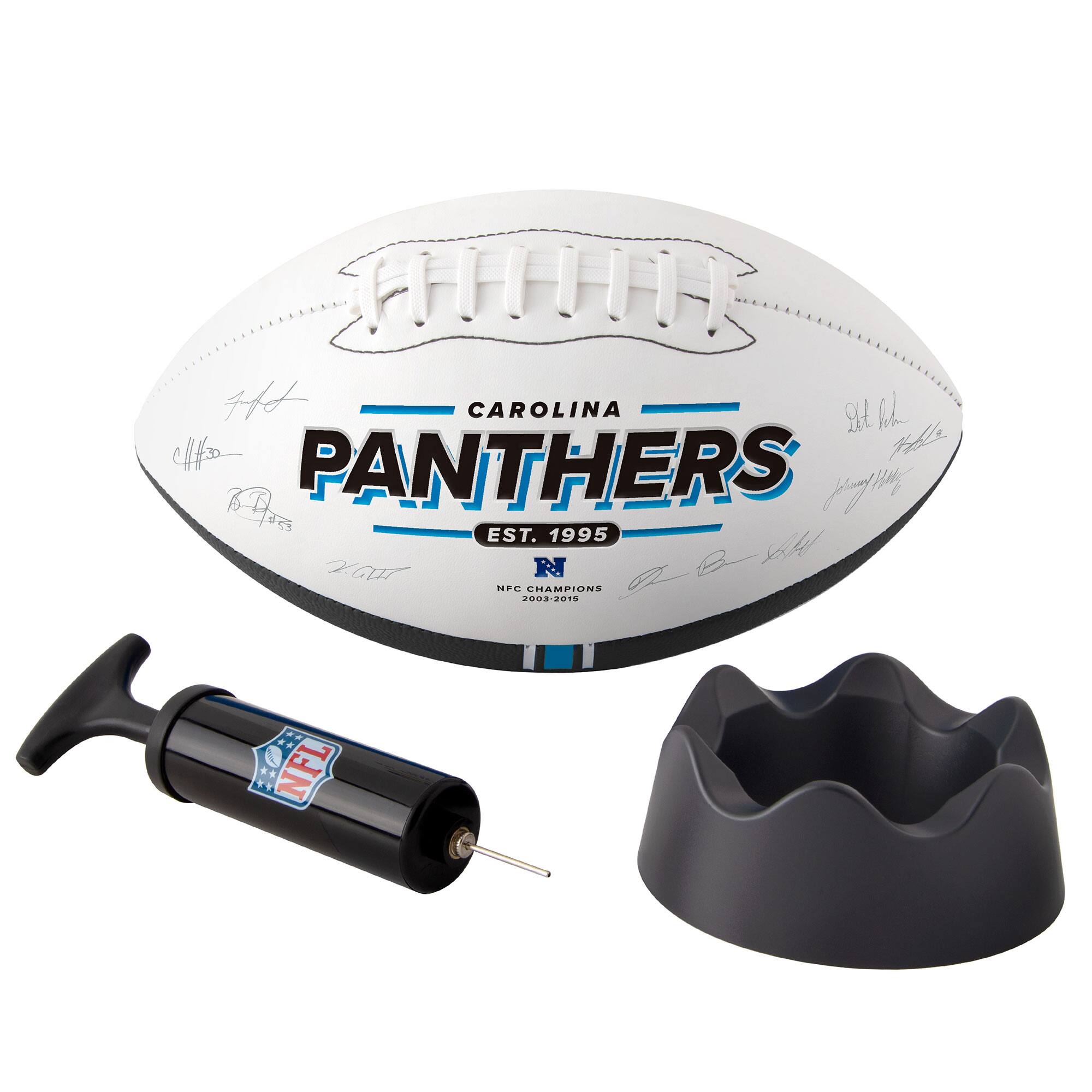 CAROLINA  
PANTHERS  
EST. 1995  
NFC CHAMPIONS  
2003-2015  

NFL