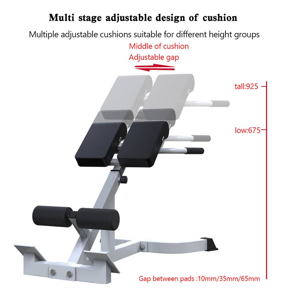 Multi stage adjustable design of cushion  
Multiple adjustable cushions suitable for different height groups  
Middle of cushion  
Adjustable gap  
tall: 925  
low: 675  
Gap between pads: 10mm/35mm/65mm