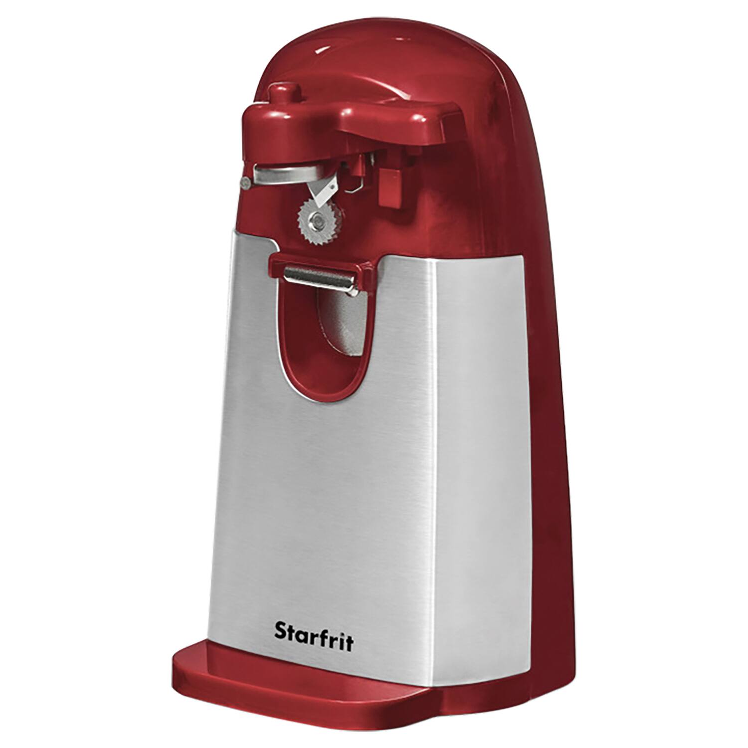 Front. Starfrit - Starfrit 024715-003-0000 Mightican 3-in-1 Electric Can Opener - red.