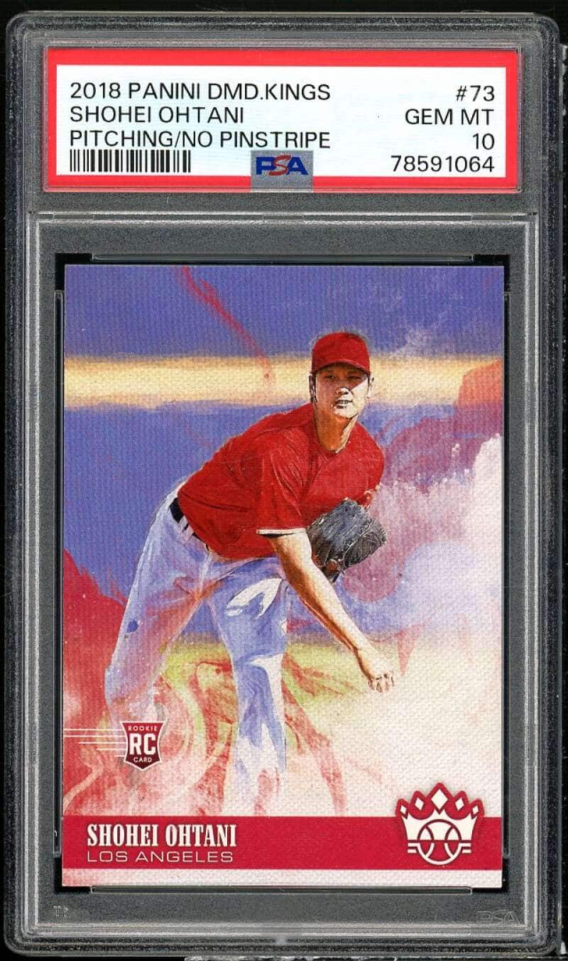 Shohei Ohtani Rookie Card 2018 Panini Diamond Kings #73 PSA 10