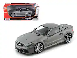 Mercedes SL65 AMG Black Series (R230) Grey 1/18 Diecast Model Car by Motormax