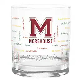 Indigo Falls - Morehouse Maroon Tigers 14oz. Black History Month Rocks Glass - Multicolor