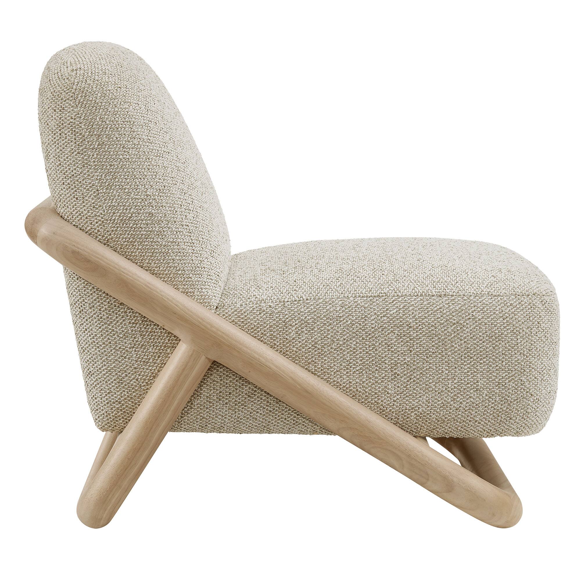 Alt View 2. Modway - Vander Textured Fabric Accent Chair by Modway - Oak Marble.