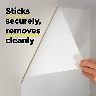 Sticks securely, removes cleanly