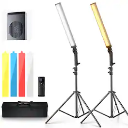 Neewer - 40W 2.4G LED Video Light Stick Kit, CRI97, Full Accessories, BH20B