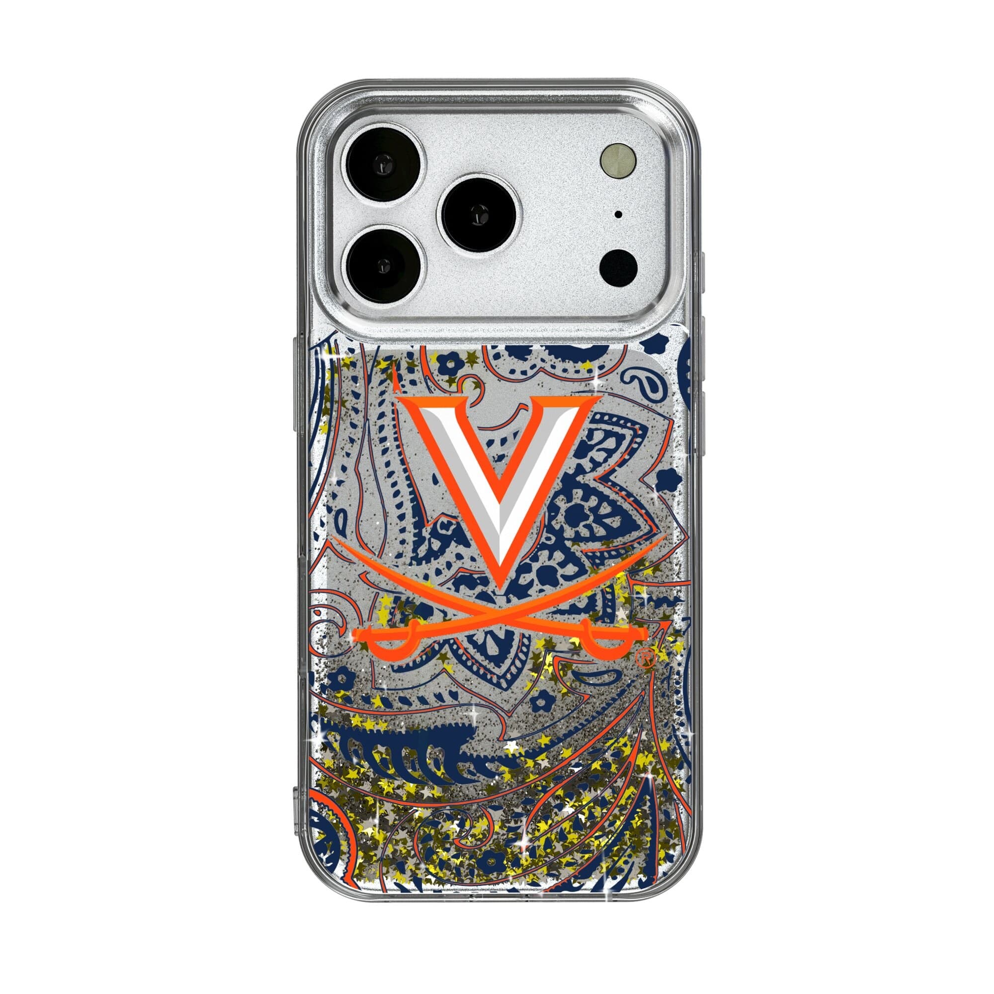 Keyscaper - NCAA - Virginia Cavaliers iPhone Glitter Paisley Design Case - 17 - Multicolor price history on PriceWatchPro