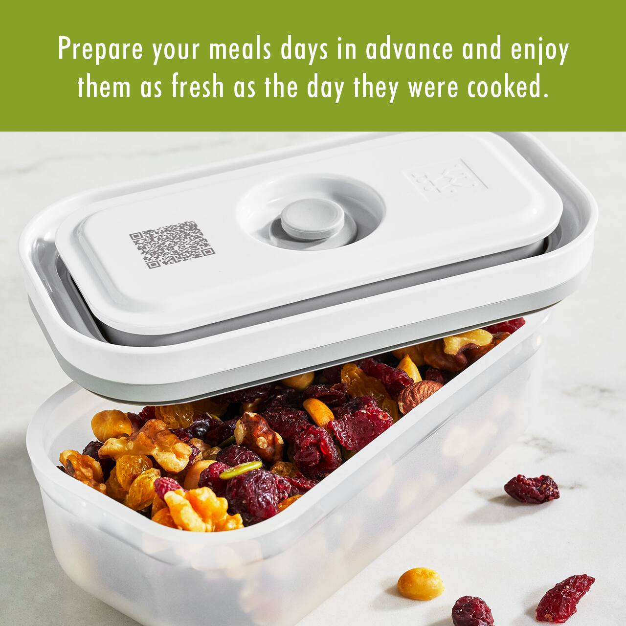Prepare your meals days in advance and enjoy them as fresh as the day they were cooked.