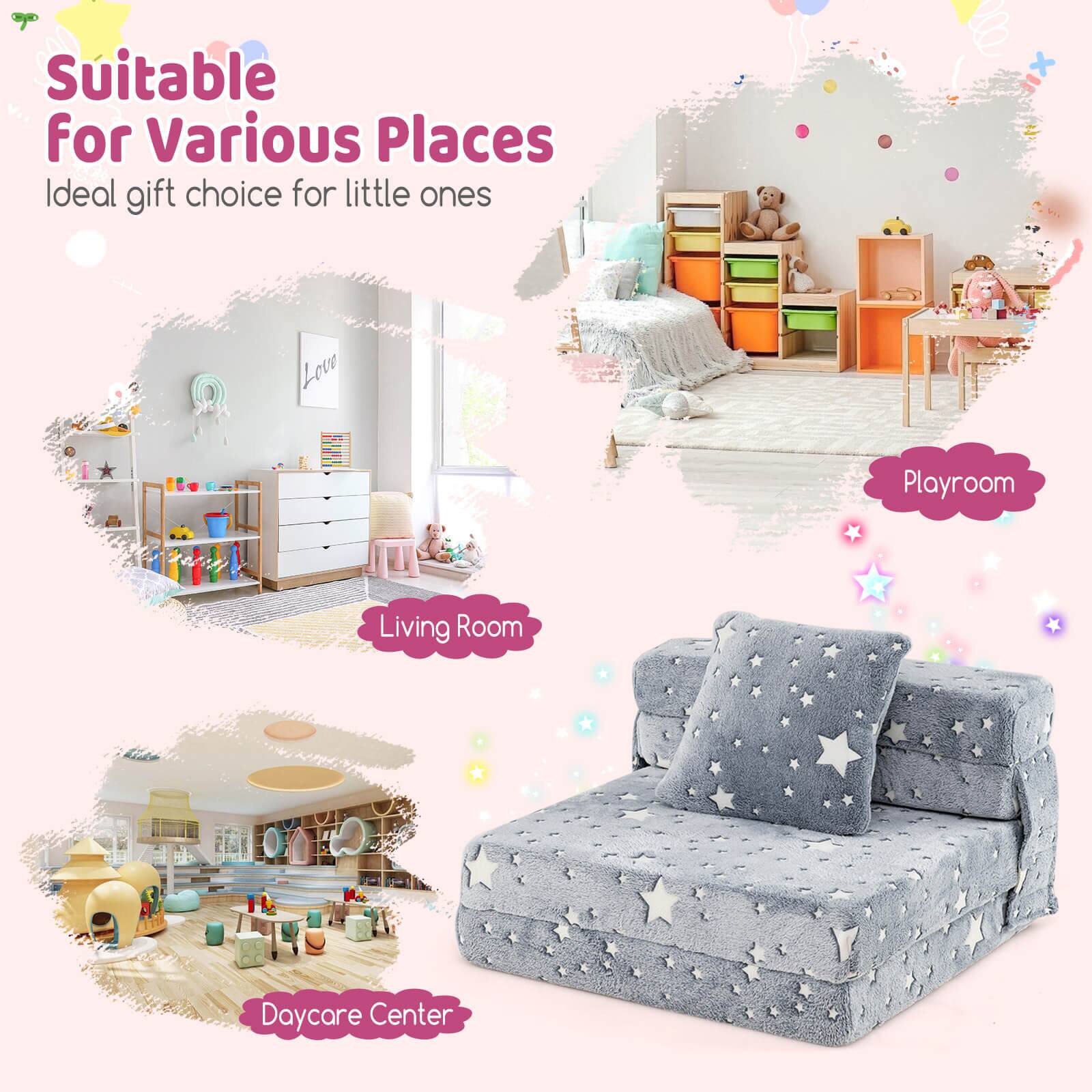 Suitable For Various Places  
Ideal gift choice for little ones  

Playroom  
Living Room  
Daycare Center