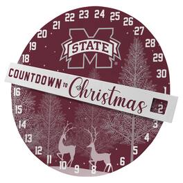 Pegasus - Mississippi State Bulldogs Countdown to Christmas Wall Sign - Multicolor
