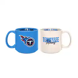 Logo Brands - Tennessee Titans 2-Pack 15oz. Stackable Mug Set - Multicolor