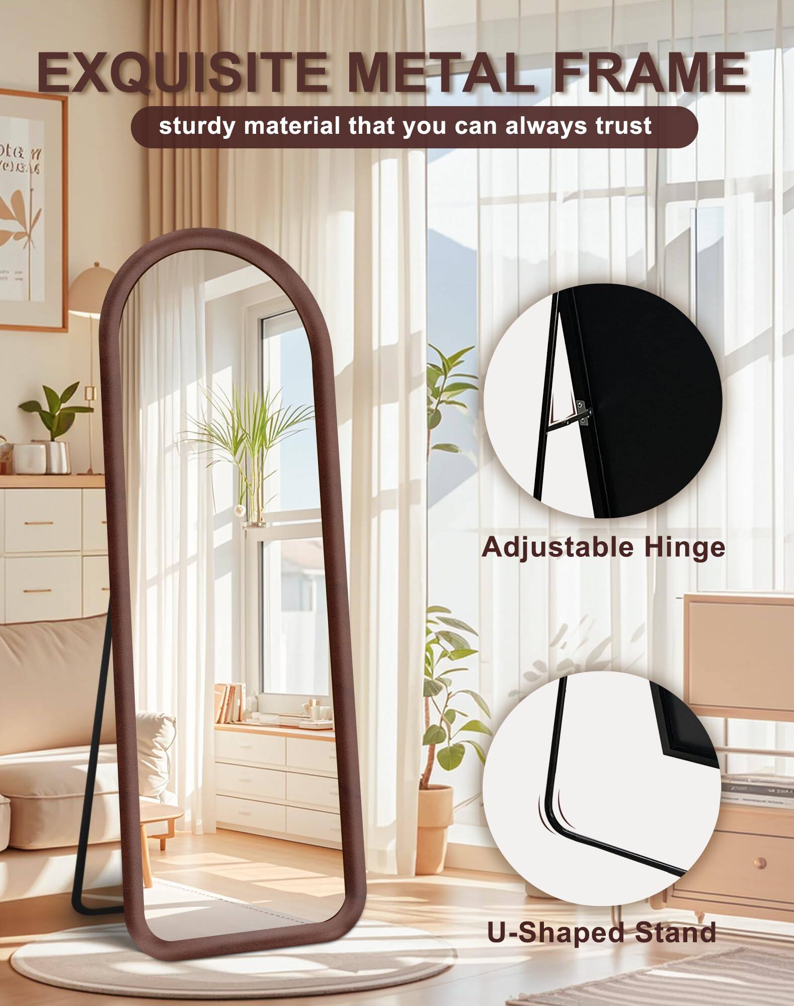 EXQUISITE METAL FRAME  
sturdy material that you can always trust  

Adjustable Hinge  

U-Shaped Stand