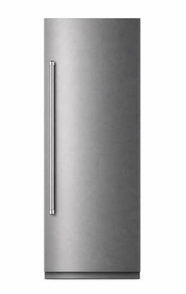 Kucht - Professional 30 in. Built-In Refrigerator in Custom Panel Ready - Panel and Handle Included - Stainless Steel