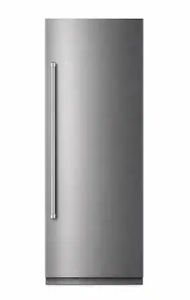Front. Kucht - KUCHT Professional 30 in. Built-In Refrigerator in Custom Panel Ready - Stainless Steel Panel and Handle Included - Stainless Steel.