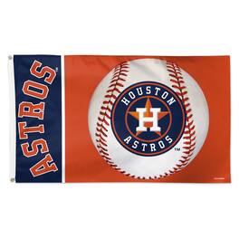 WinCraft - Houston Astros 3' x 5' Baseball Deluxe Single-Sided Flag - Multicolor