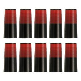 Unique Bargains - Golf Iron Ferrules, Golf Club Ferrules Fits 0.35In Tapered Steel Shafts, 10pcs - Fits Golfing Club Repair/Replacement - Red, Black