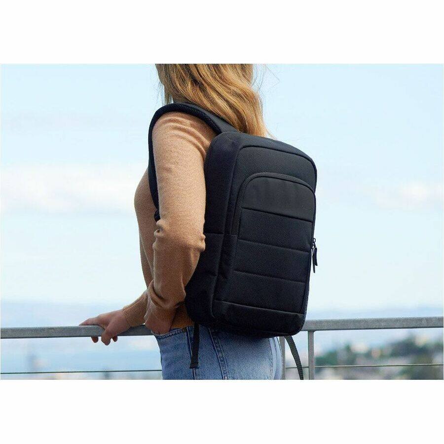 Alt View 5. Kensington - Kensington Carrying Case (Backpack) for 14" Notebook - Black - Polyester, Mesh Fabric Body - Shoulder Strap - Black.