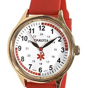 Obaku - Dakota Midsize Ladies Nurse Watch 36mm Military Water Resistant - Red