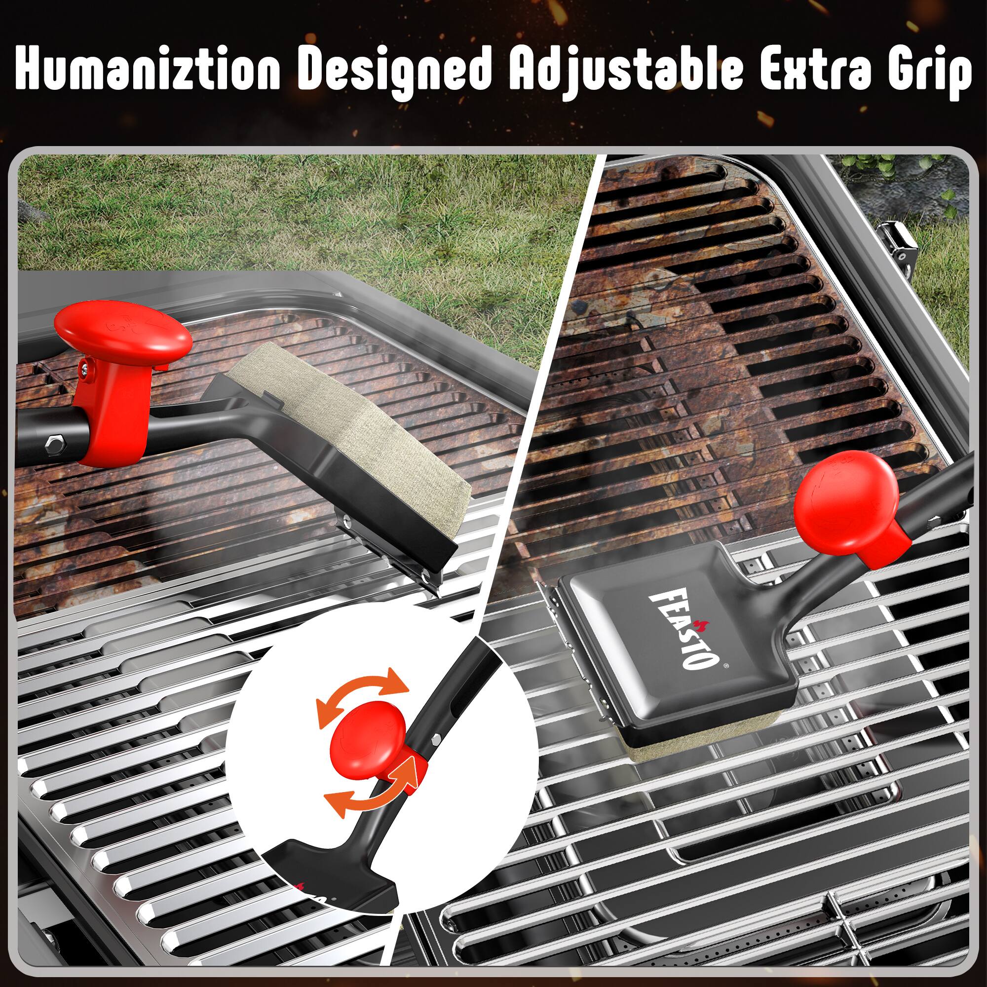 Humanization Designed Adjustable Extra Grip  
FEASTO