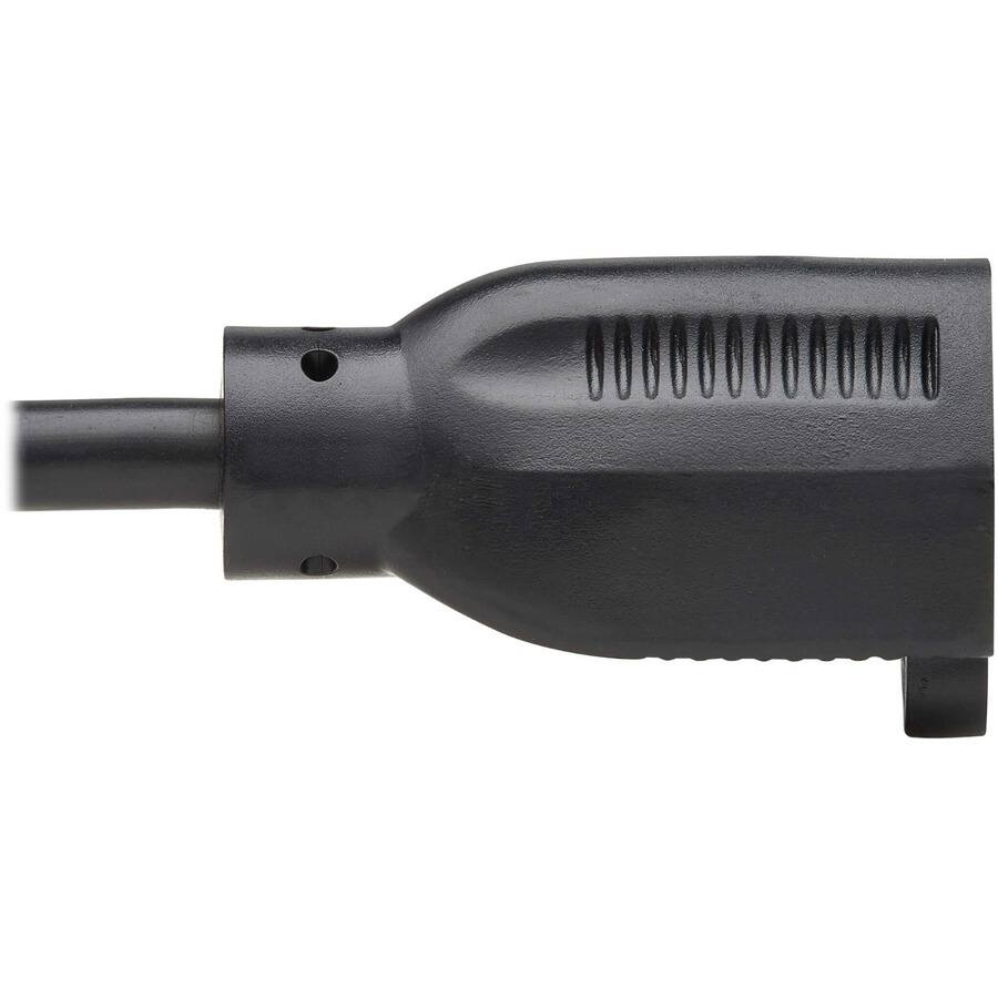 Alt View 4. Tripp Lite - Eaton Tripp Lite Series Power Extension Cord, Right-Angle NEMA 5-15P to NEMA 5-15R - 13A, 120V, 16 AWG, 15 ft. (4.6 m) - Black.