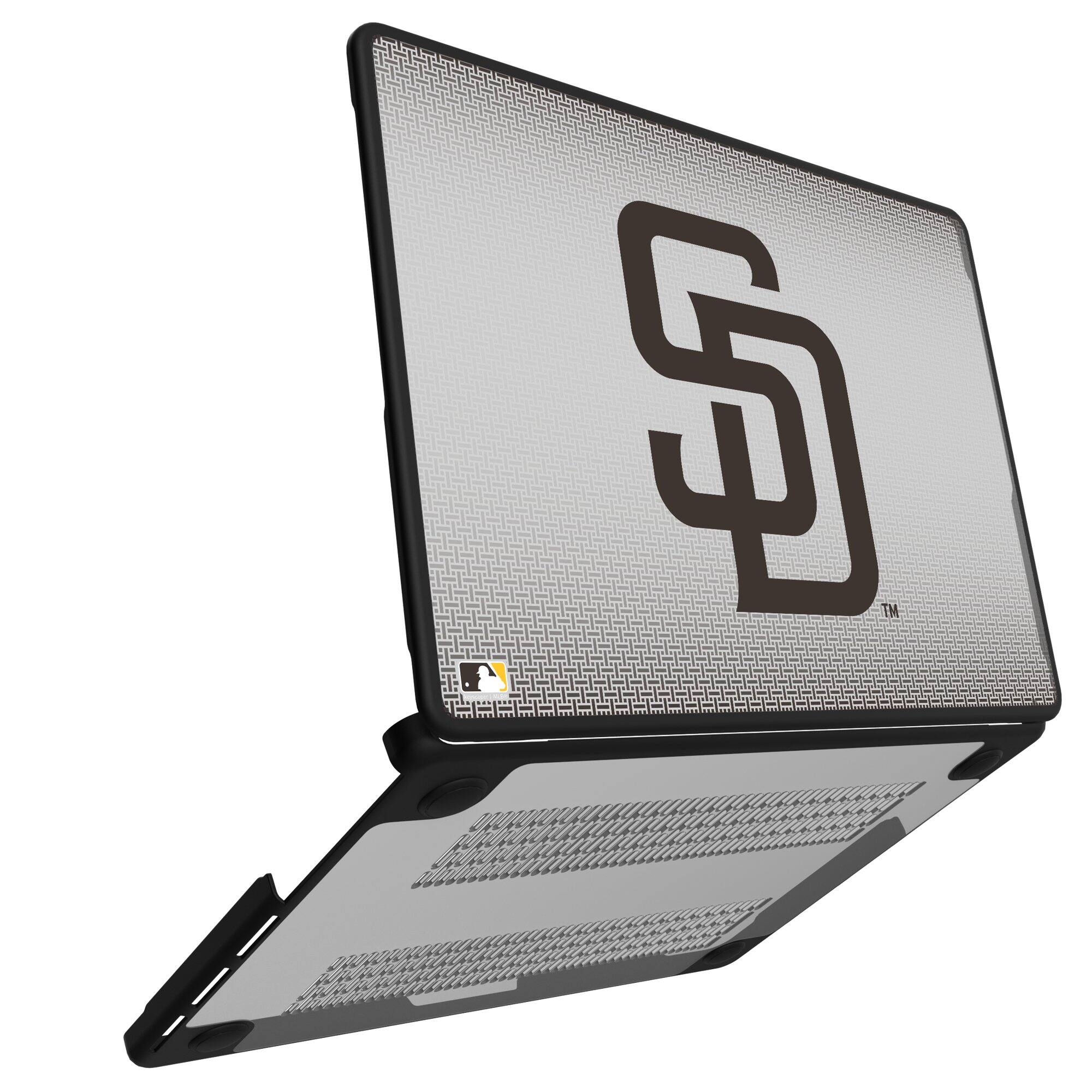 Alt View 1. Keyscaper - San Diego Padres Linen MacBook Case - Pro 16 in - Multicolor.