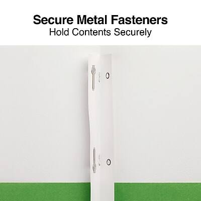Secure Metal Fasteners  
Hold Contents Securely
