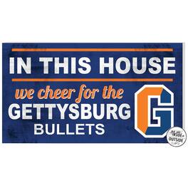 Jardine - Blue Gettysburg Bullets 11'' x 20'' Indoor/Outdoor In This House Sign - Orange