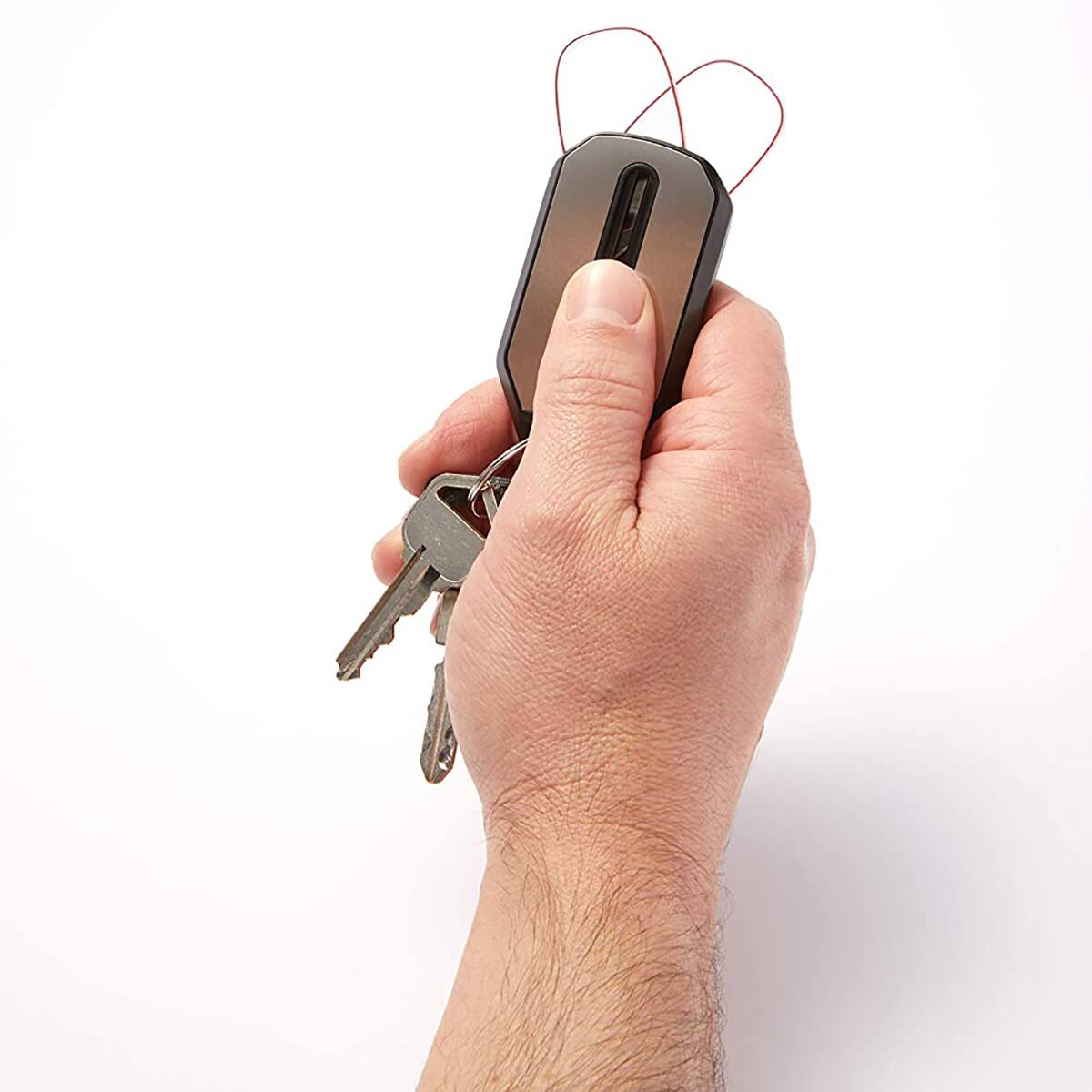 Alt View 2. ThinOptics - ThinOptics Armless Reading Glasses with Keychain Case - +1.00 - Black/Black - Black/Black.