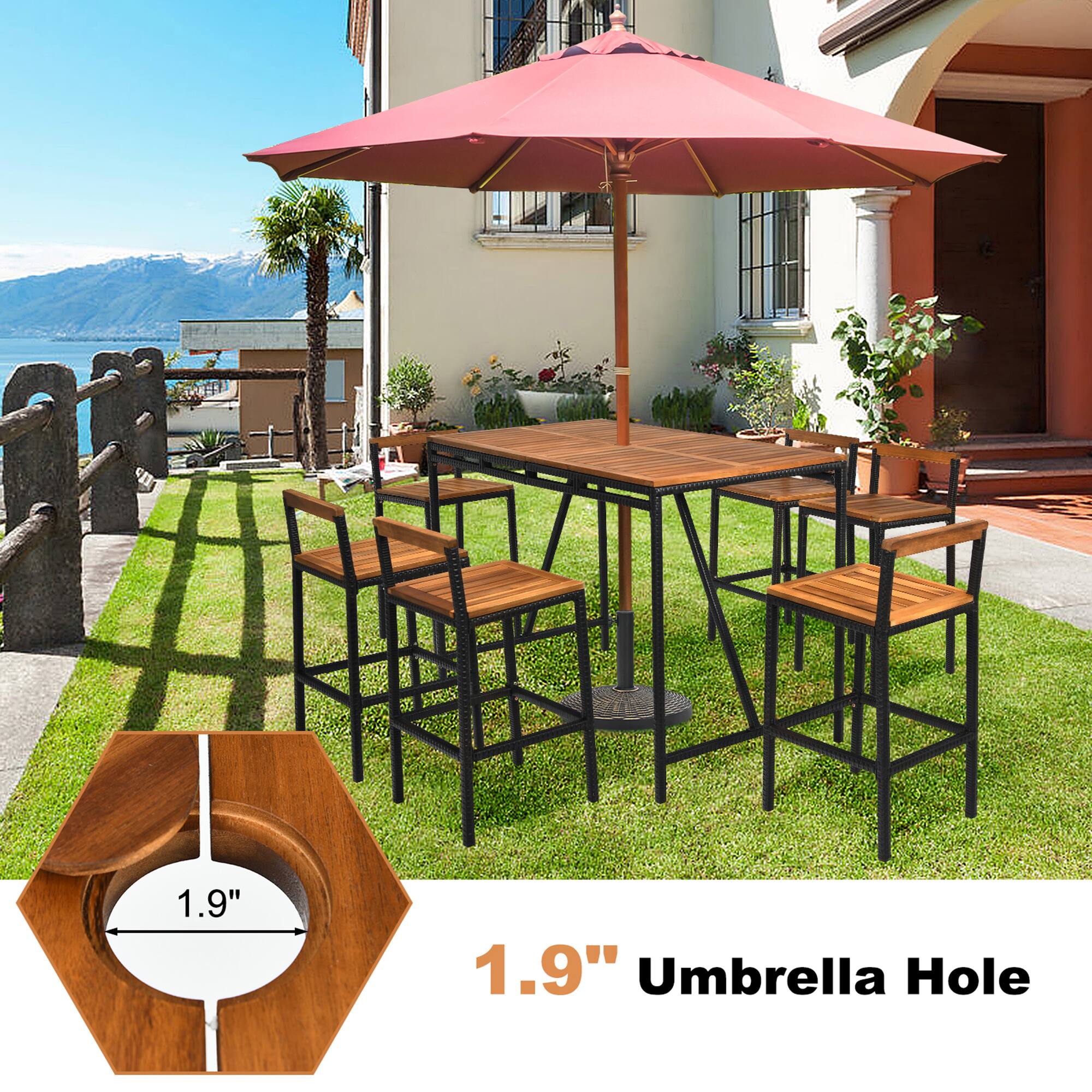 1.9" Umbrella Hole
