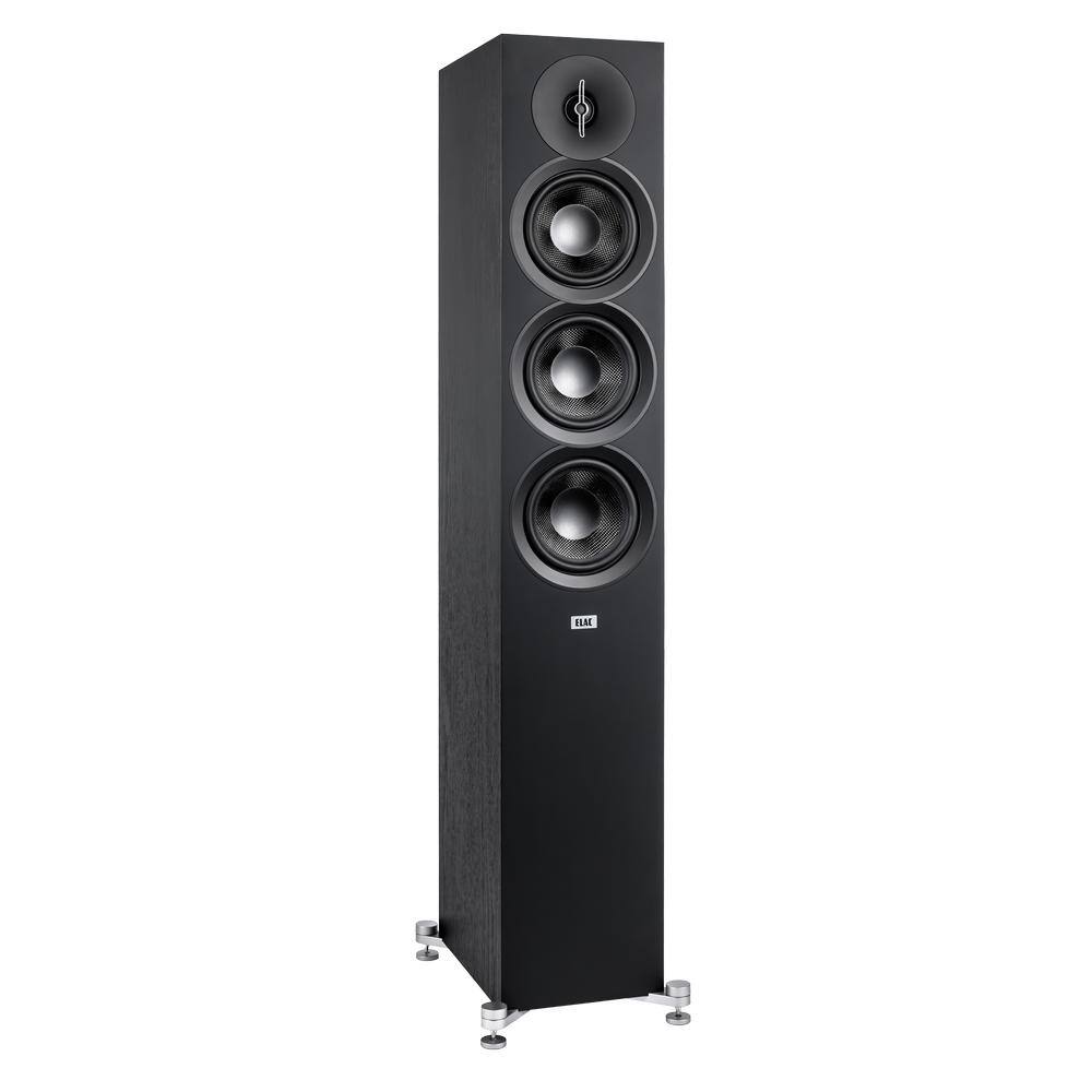 ELAC - Debut 3.0 - 5.25" Floor Speaker DF53-BK - Black