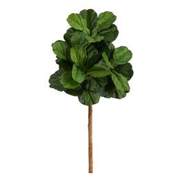 BreeBe - 3.5' Fiddle Leaf Artificial Tree (No Pot) - Green