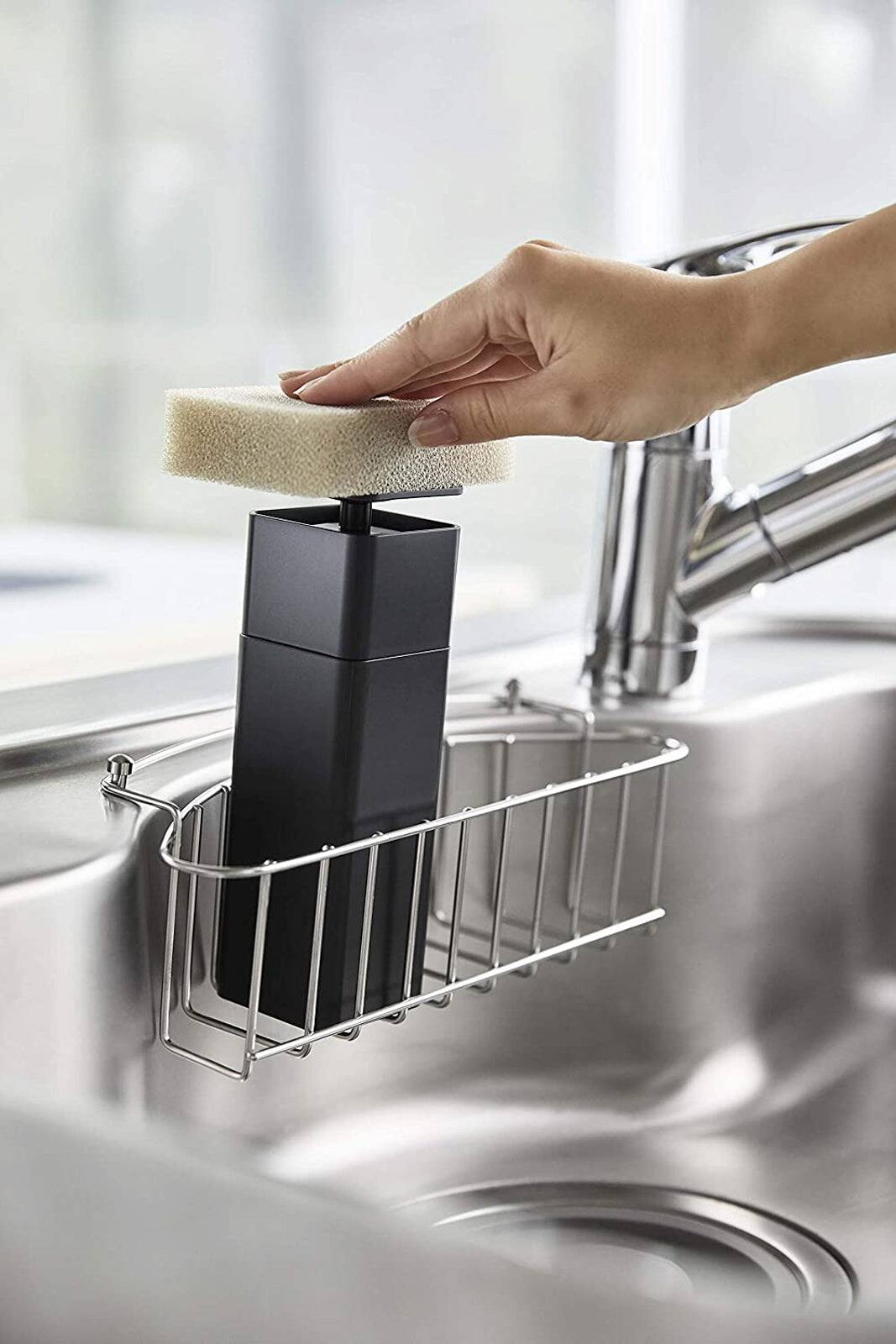Alt View 2. Yamazaki Home - Push Soap Dispenser - Black.