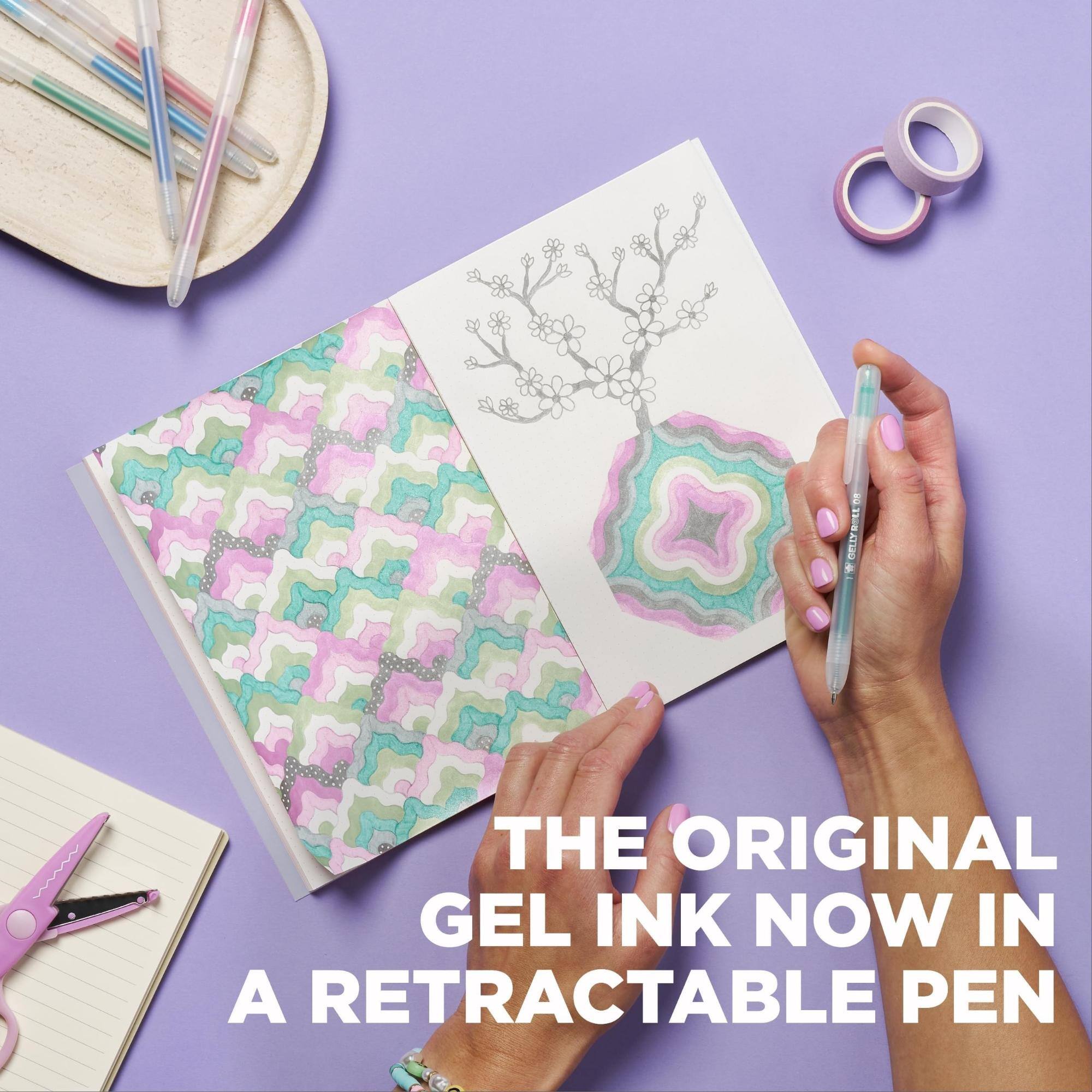 THE ORIGINAL GEL INK NOW IN A RETRACTABLE PEN