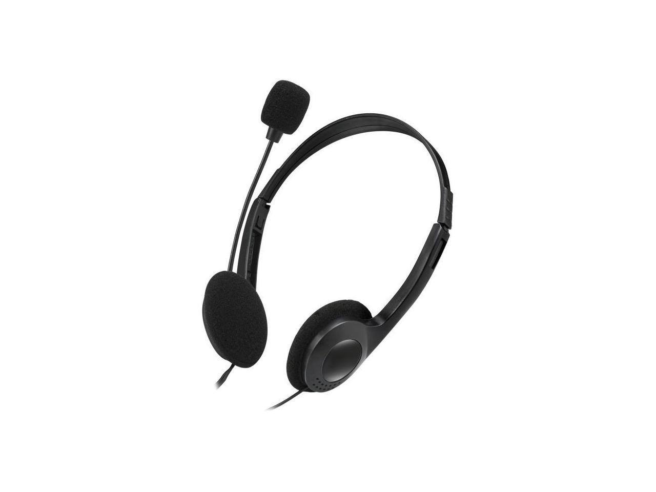 Alt View 10. Adesso - STEREO HEADSET W/ MICROPHONE - Black.