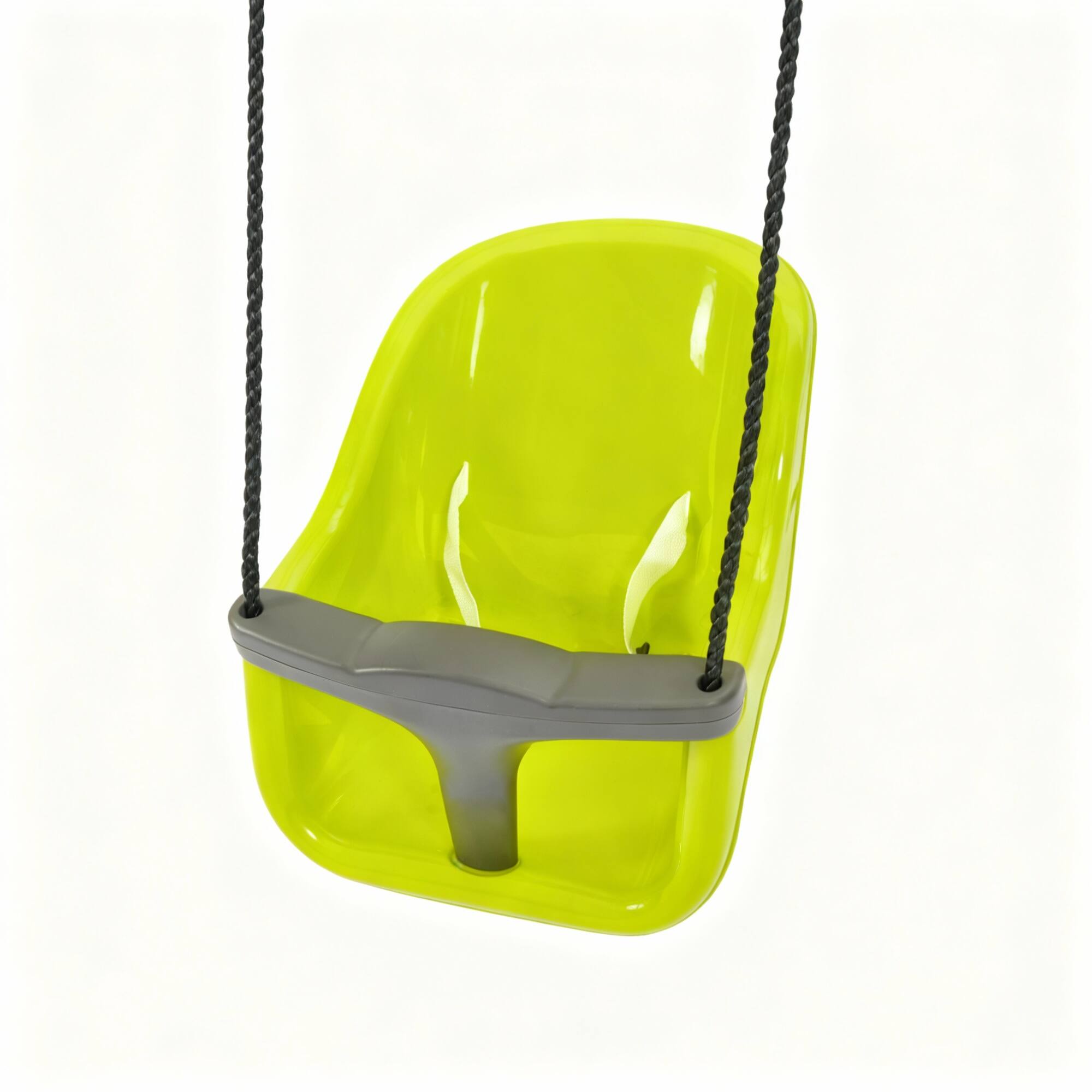 Alt View 4. Loheer - 4.8 ft Indoor Outdoor Baby Swing with Safety Seat and Stable Metal Frame - Black+Green.
