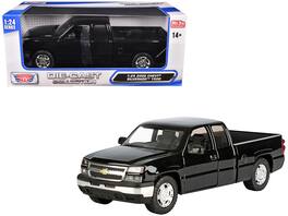 2006 Chevrolet Silverado 1500 Pickup Truck "Die-Cast Collection" Series 1/25 Diecast Model Car by Motormax - Black