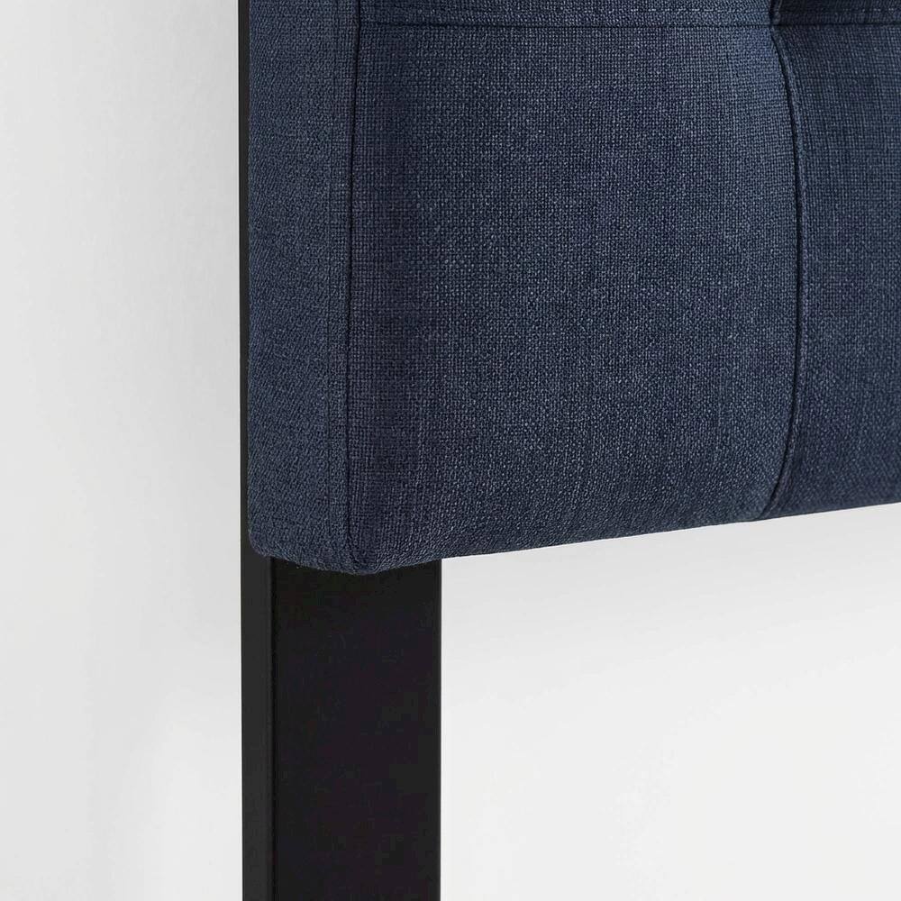 Alt View 1. FurniFact - Upholstered Fabric Queen Headboard with Soft Padding and Sturdy Frame - Blue.