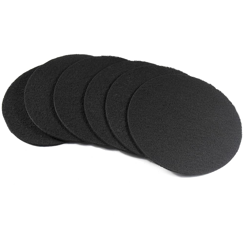 Alt View 2. HQRP - 6-Pack 6.7 in Round Charcoal Compost Bin Filters - Odor Absorbing Inserts for Countertop Pails.