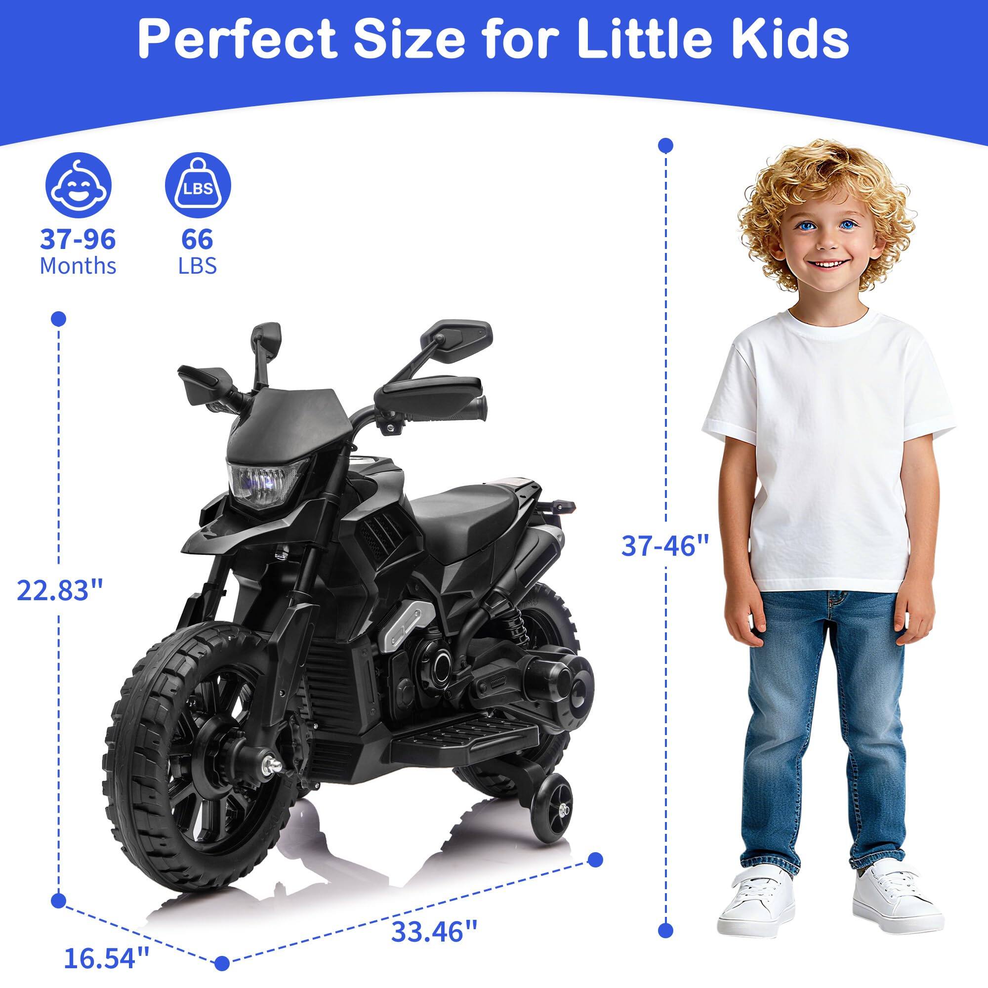 Perfect Size for Little Kids

37-96 Months

66 LBS

22.83" (Height)

16.54" (Width)

33.46" (Length)

37-46" (Child's Height)
