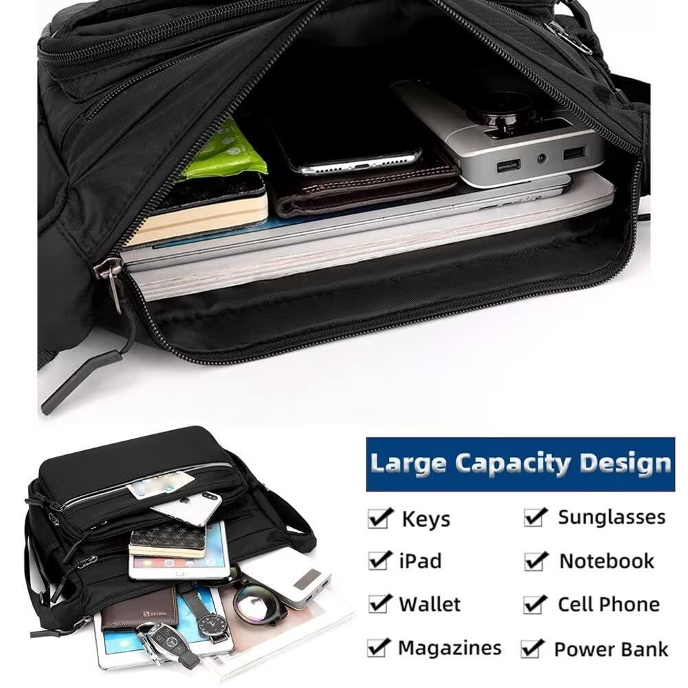 Large Capacity Design

- Keys
- Sunglasses
- iPad
- Notebook
- Wallet
- Cell Phone
- Magazines
- Power Bank