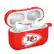 Alt View 1. Artinian - Kansas City Chiefs AirPods Pro Silicone Case Cover - Red.