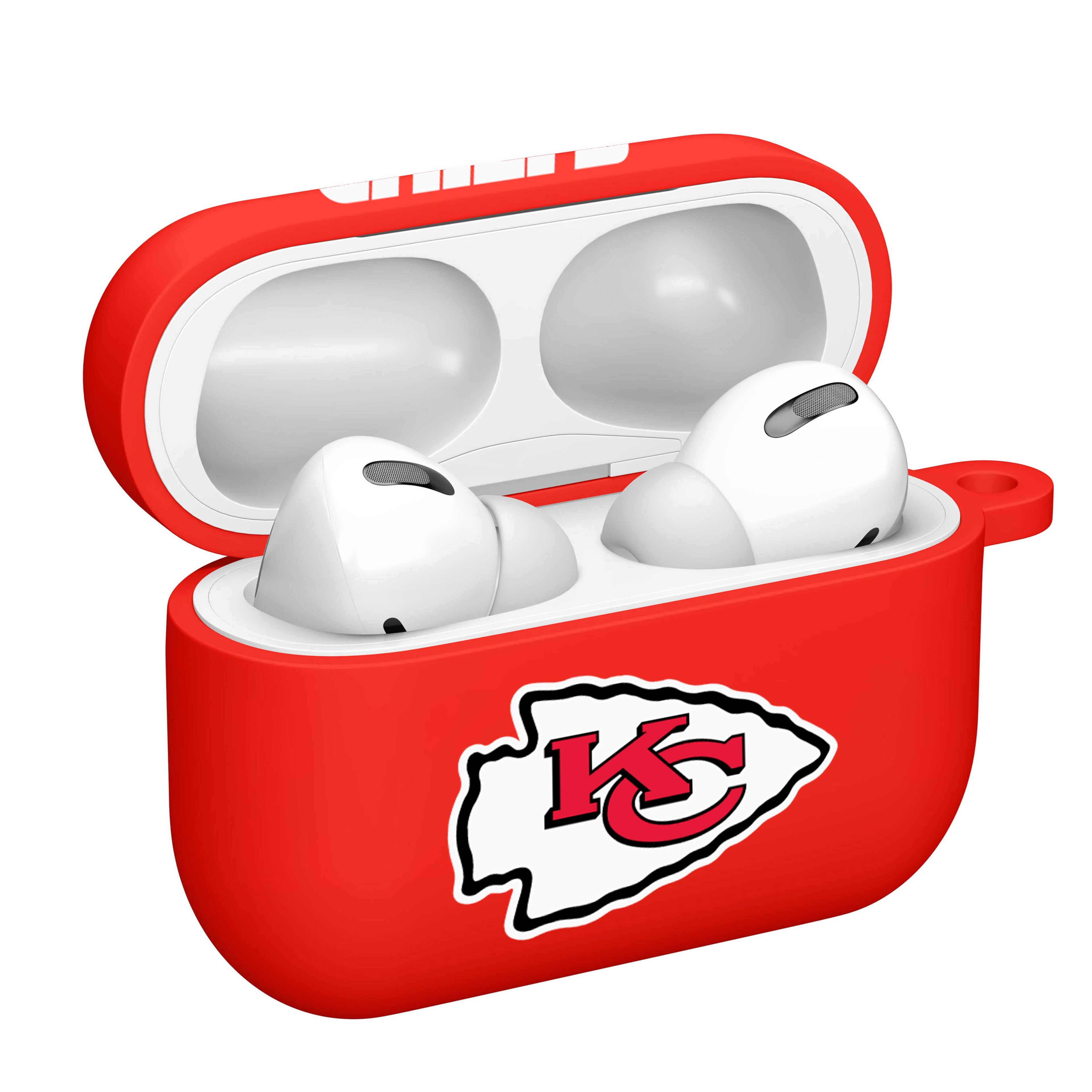 Alt View 1. Artinian - Kansas City Chiefs AirPods Pro Silicone Case Cover - Red.