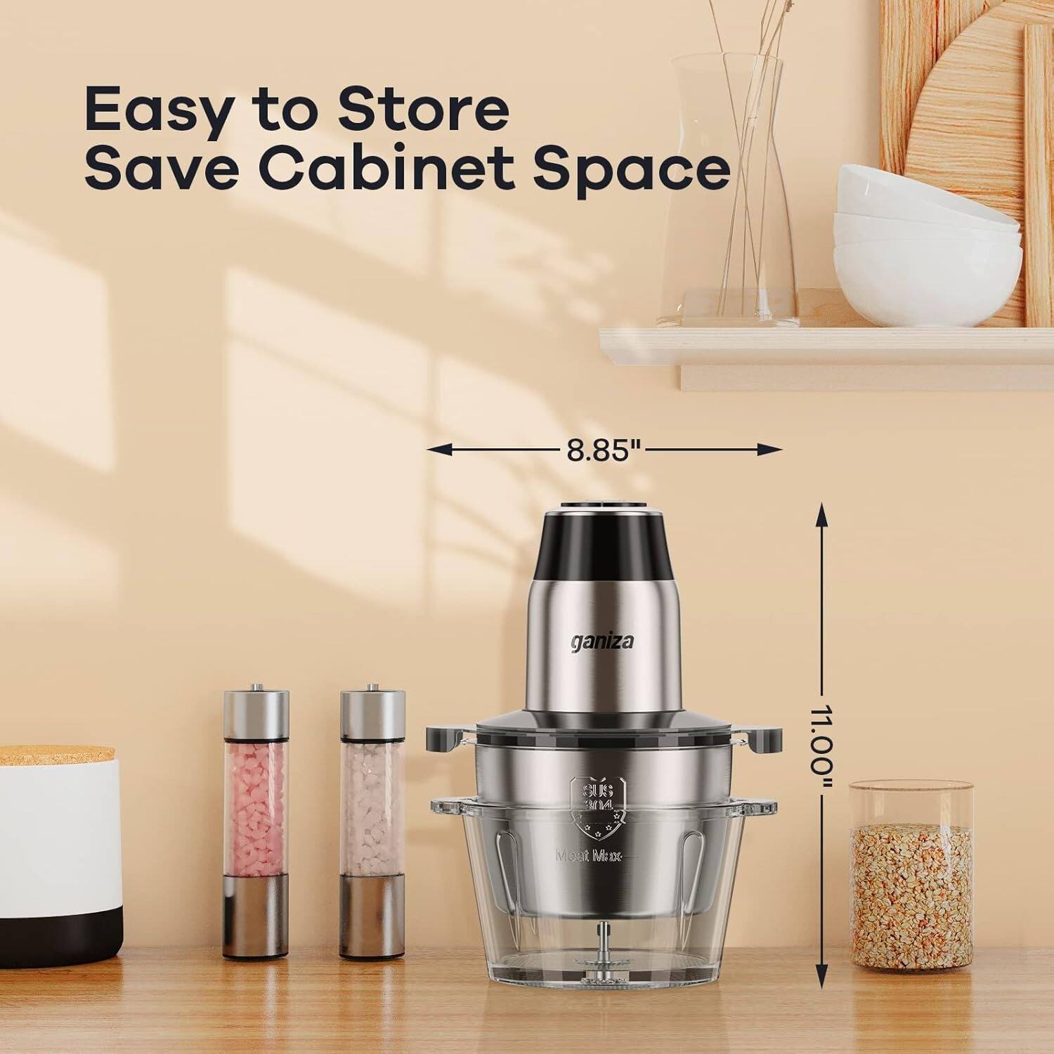 Easy to Store Save Cabinet Space, 8.85" ganiza, 11.00" Mout Muzx