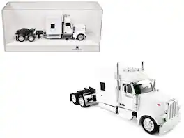 HO Logistics Replicas - Peterbilt 589 with Stand Up Sleeper Cab 1/87 (HO) Plastic Model Car by HO Logistics - White