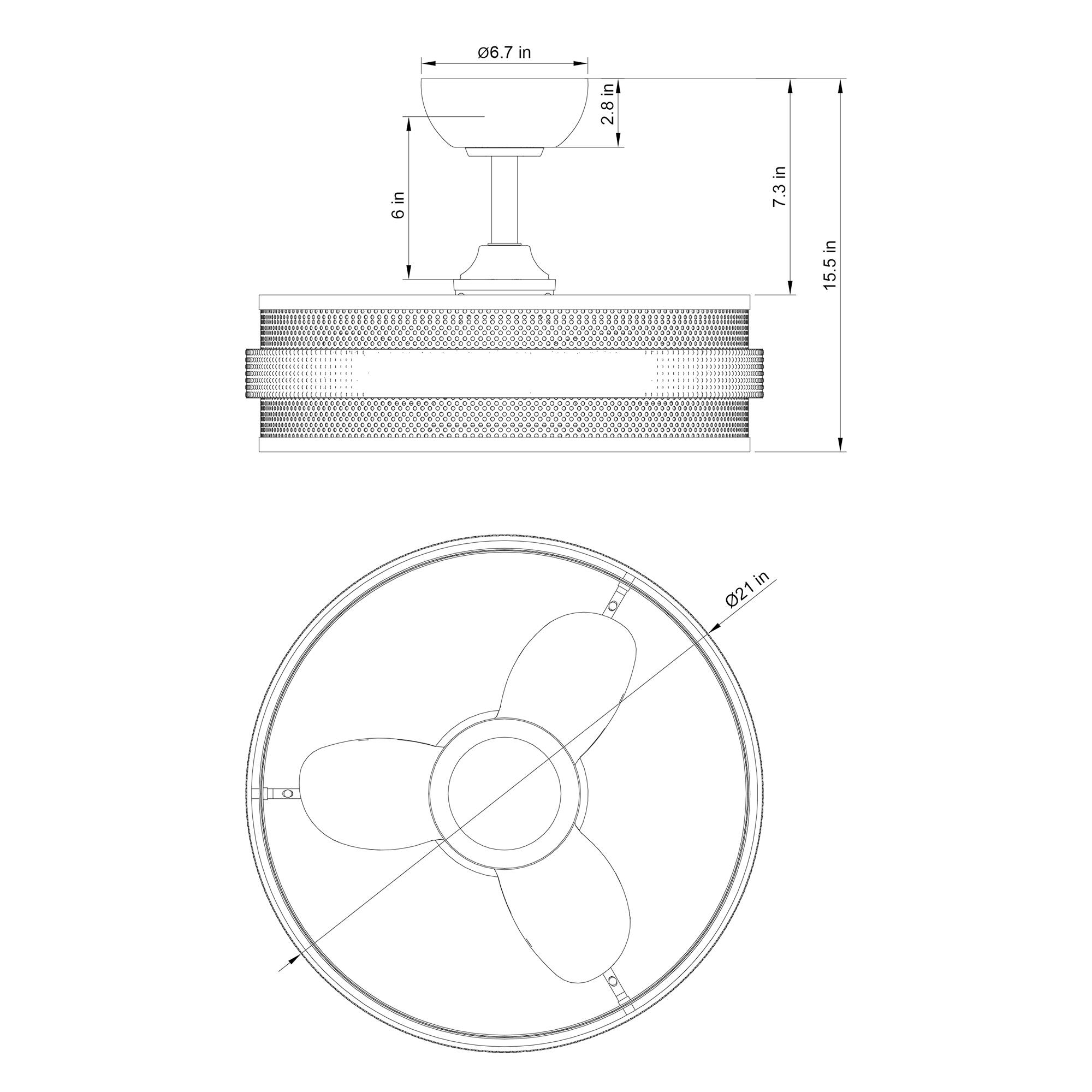 - 6 in
- 06.7 in
- 2.8 in
- 7.3 in
- 15.5 in
- 21 in