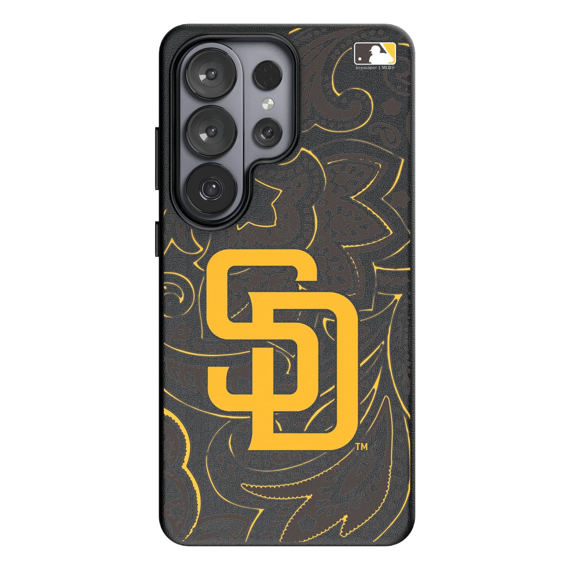 Keyscaper - MLB - San Diego Padres Paisley Galaxy Magnetic Bump Case - S25 Plus - Black price history on PriceWatchPro